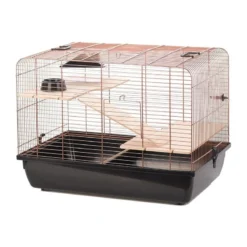 Cage Copper Rex 2 Noir/Cuivre 58x38x43cm - Duvo+
