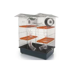 Cage Pour Hamster Chalet Funny 55,5x38x62cm