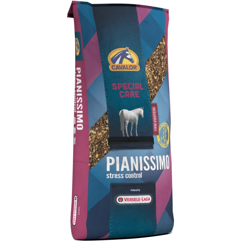 Cavalor SPECIAL CARE - Pianissimo 20kg - Aliment Spécialement Composé Pour Chevaux Et Poneys Nerveux