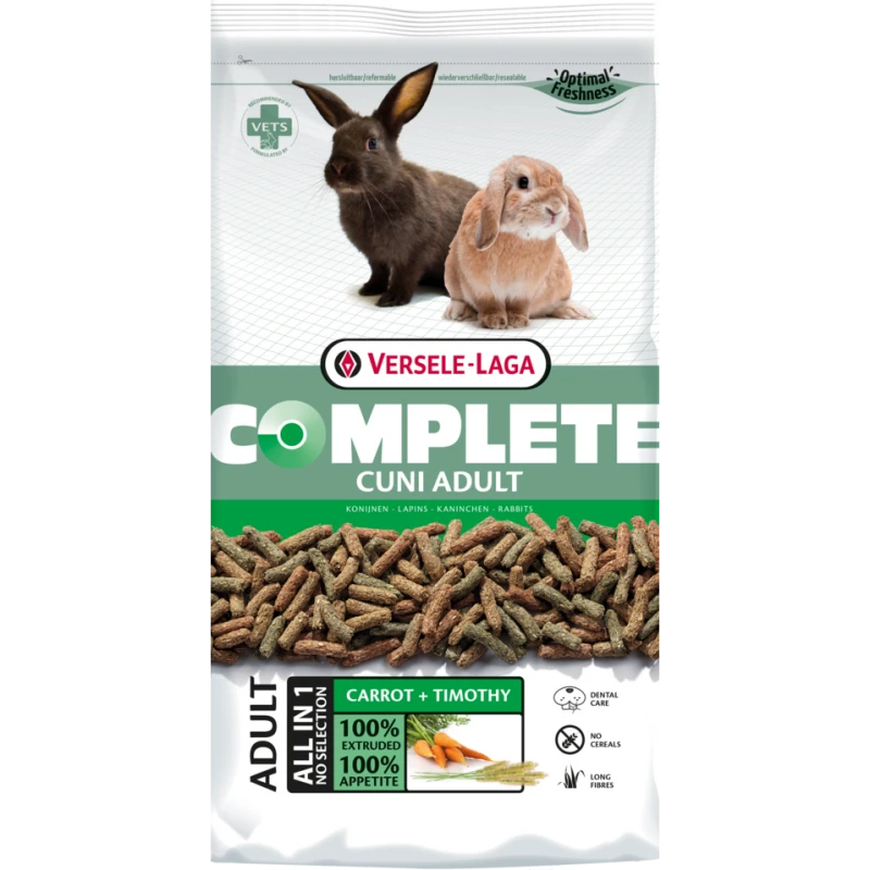 Complete Cuni Adult 8kg - Croquettes Riches En Fibres Pour Lapins (nains) Adultes