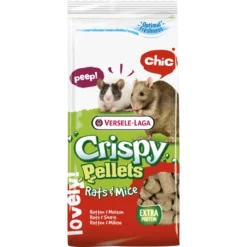 VERSELE-LAGA Crispy Pellets - Breeder Rats & Mice - Omnivores 20kg - Aliment D'élevage, Riche En Protéines, Pour Rats & Souris