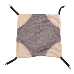 Hamac En Peluche Gris/blanc L-46x46x2cm - Duvo+