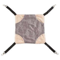 Hamac En Peluche Gris/blanc S-27x27x2cm - Duvo+