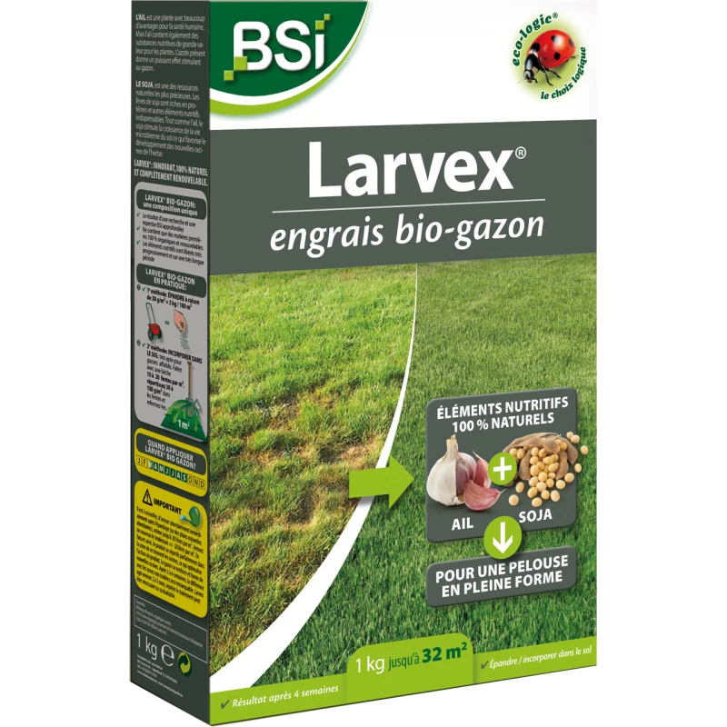 Larvex Engrais Bio Gazon 15kg -BSI