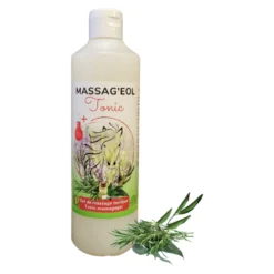 Massag'eol Tonic Gel De Massage Non Gras Tonic Chauffant 500ml - Essence Of Life