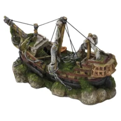Masted Ship M 29x11x18cm - Aqua Della