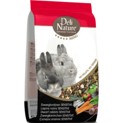 Menu 5* Lapins Nains Sensitive 2,5kg - Deli Nature