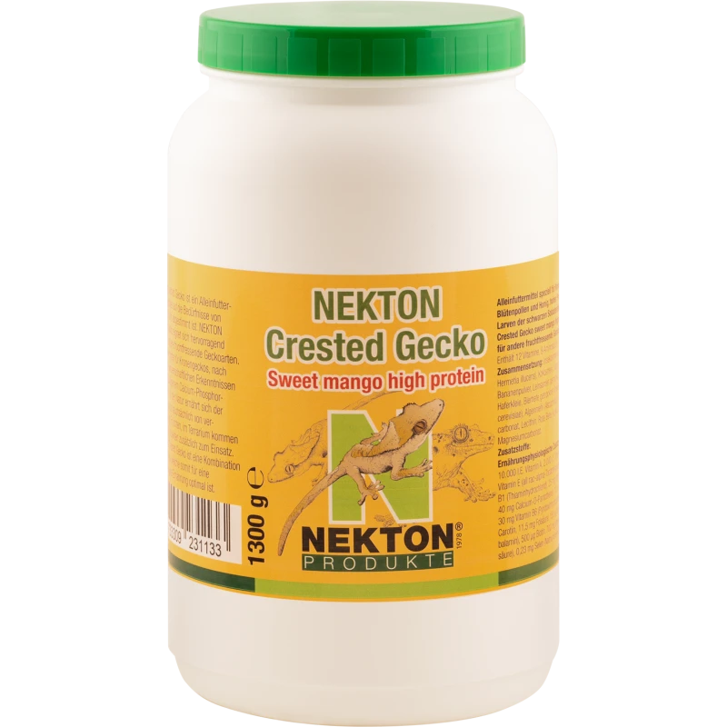 Nekton Crested Gecko Mangue - Aliment Complet Sucrée Hyperprotéiné 1,3kg - Nekton