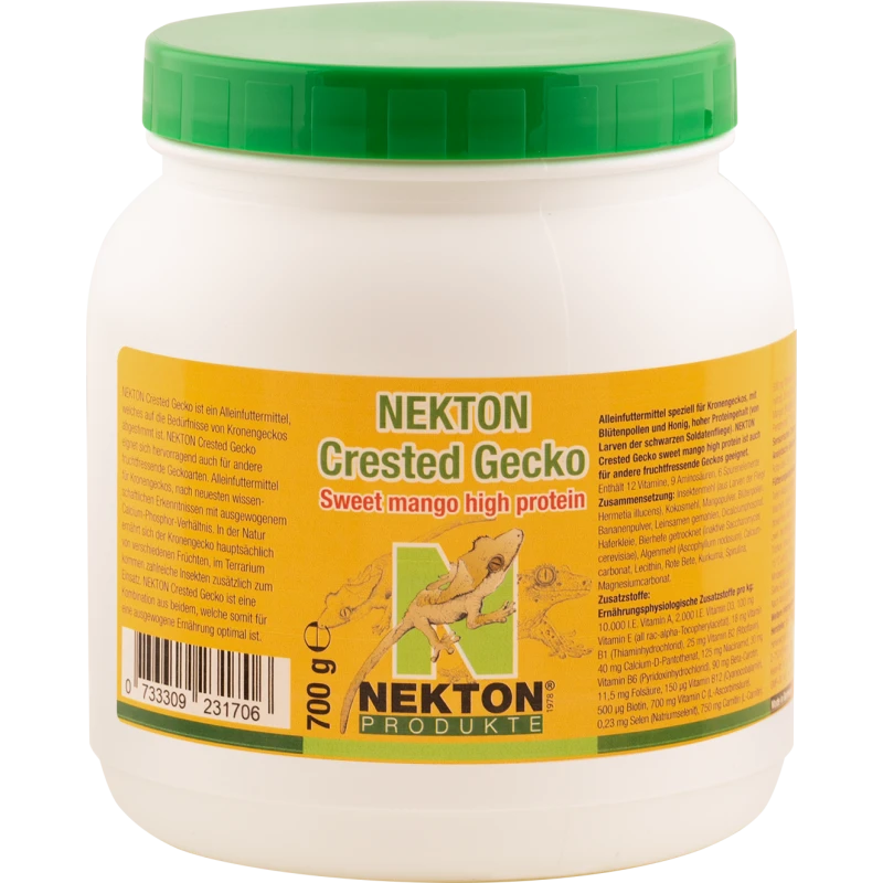 Nekton Crested Gecko Mangue - Aliment Complet Sucrée Hyperprotéiné 700gr - Nekton
