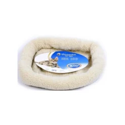 Panier Oval En Peau De Mouton Brun 50x35cm - Duvo+