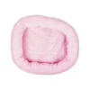 Panier Oval En Peau De Mouton Rose 40x45cm - Duvo+