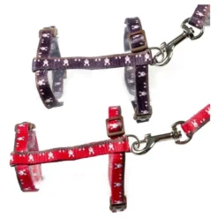 Set De Promenade Rabbit Rouge Ou Mauve 25-45cm/10mm - 120cm/10mm - Duvo+