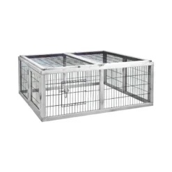 WoodLand Clature Silverste Cottage Blanc 116x112x45cm - Duvo+